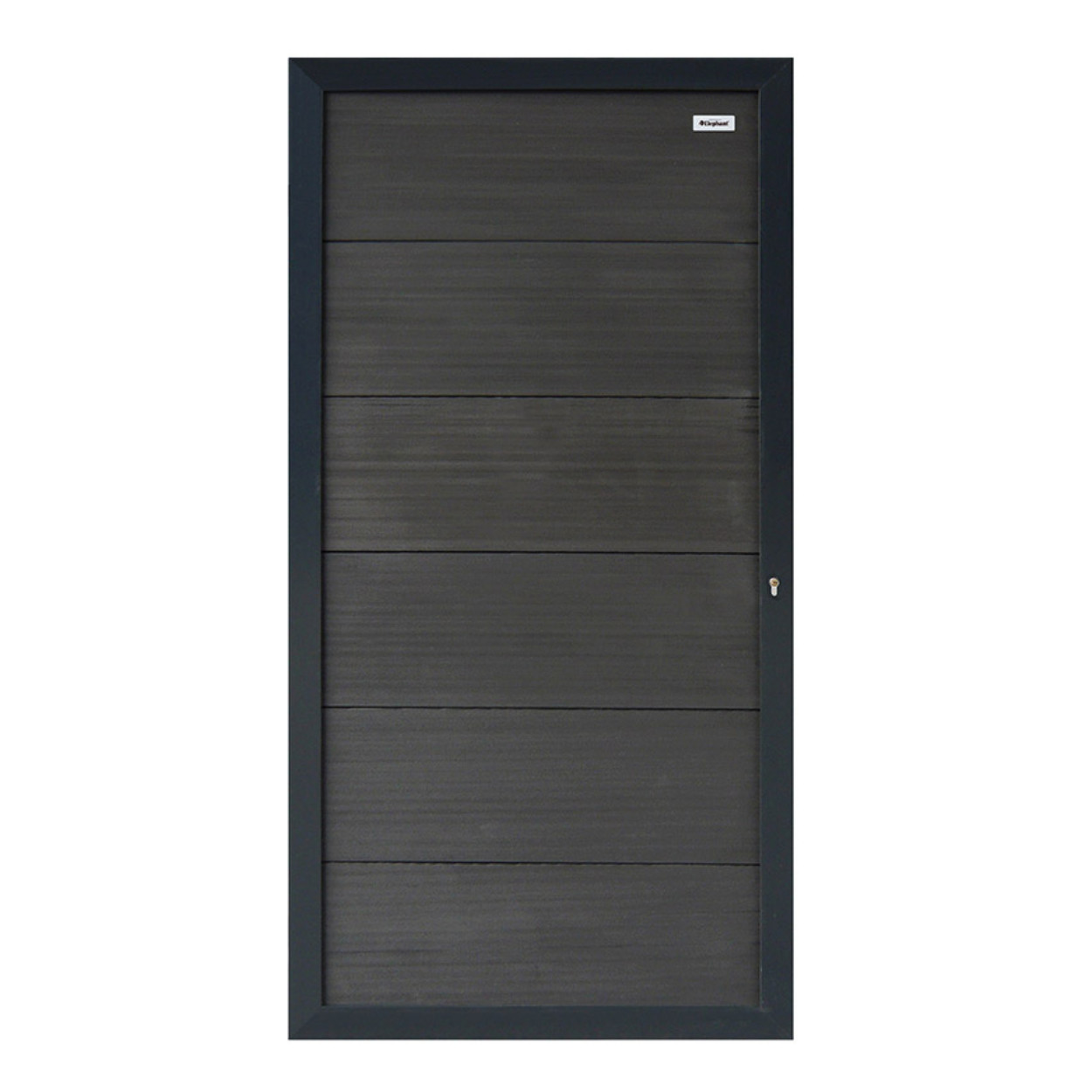 Elephant Tuindeur Forte Composiet Antraciet met Antraciet Frame 90x180cm